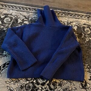 Banana Republic Deep Blue Turtleneck Sweater